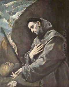 St Francis In Meditation by El Greco (Domenikos Theotokopoulos)
