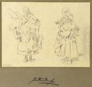 Two Studies Of A Peasant Woman