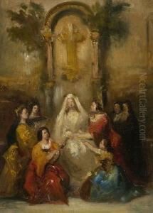 Vor Der Einkleidung by Carl Theodor Von Piloty