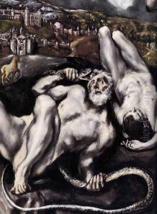 Laokoon (detail 3) 1610 by El Greco (Domenikos Theotokopoulos)