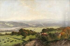 Blick Auf Das Isartal. by Richard Von Poschinger