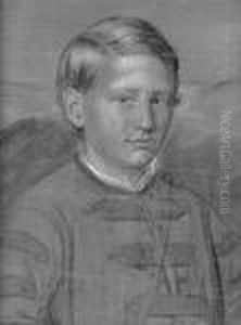 Knabenportrat. by Ludwig Ferdinand Von Rayski