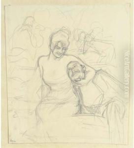 An Amorous Encounter by Ferdinand, Freiherr Von Reznicek