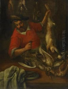 Efter Jakten by Joachim I Von Sandrart