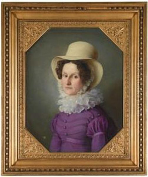 Dame In Lila (portrait Of A Woman In Purple) - view 1