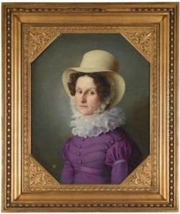 Dame In Lila (portrait Of A Woman In Purple) by Friedrich Wilhelm von Schadow