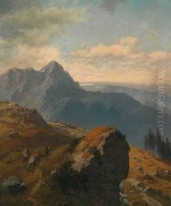 "aussicht Von Der Hohen Kampe In Die Bairische Ebene Und Auf Den Chiem-see"