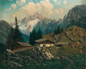 Dachstein Von Der Zwieselalpe Ausgesehen