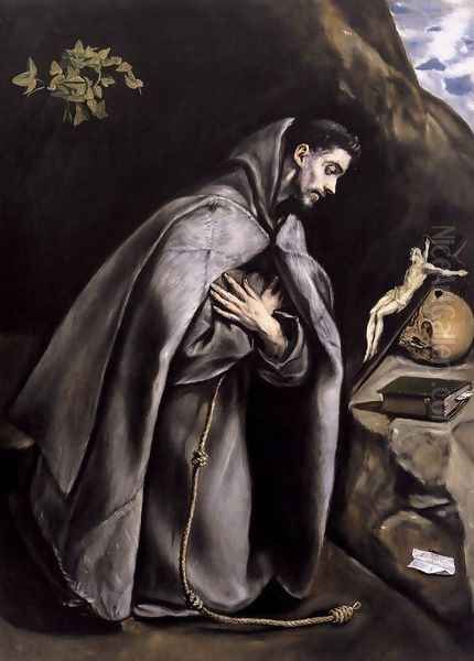 St Francis Meditating c. 1595 - view 1