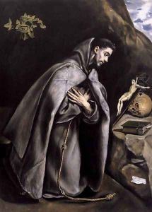 St Francis Meditating c. 1595 by El Greco (Domenikos Theotokopoulos)