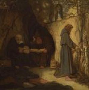 Die Drei Einsiedler by Moritz Ludwig von Schwind