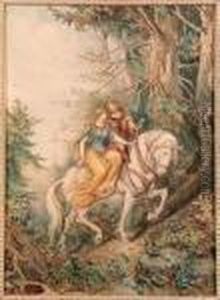 Lancillotto E Ginevra by Moritz Ludwig von Schwind