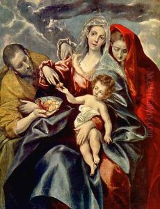 Holy Family I by El Greco (Domenikos Theotokopoulos)