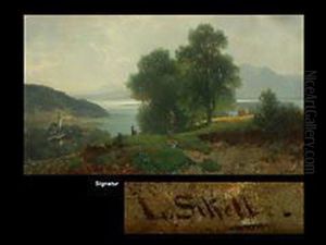 Landschaft Mit Blick Uber Den Tegernsee by Ludwig, Louis Von Sckell