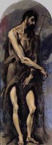 St John the Baptist 1577-79 by El Greco (Domenikos Theotokopoulos)