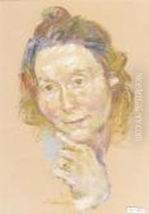 Portrait Einer Frau. by Alexander Leo Von Soldenhoff