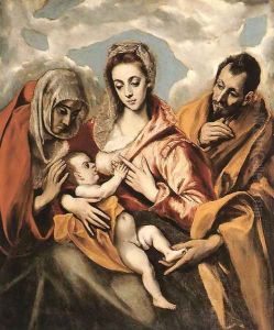 Holy Family by El Greco (Domenikos Theotokopoulos)