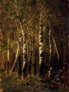 Walking In The Forest by Bela Von Spanyi