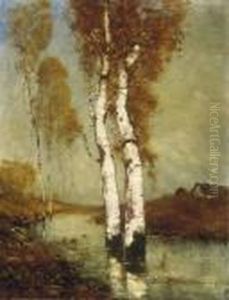 Landscape In Moorland by Bela Von Spanyi