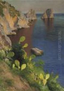 Cacty Along A Colourful Coastline, Capri