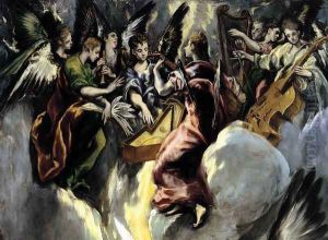 The Annunciation (detail 2) 1597-1600 by El Greco (Domenikos Theotokopoulos)