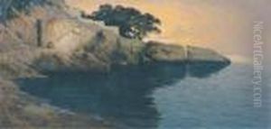 The Coast Off Dubrovnik by Paul von Spaun