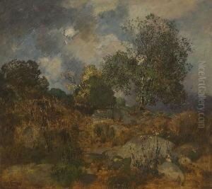 Baumlandschaft. by Toni, Anton Von Stadler