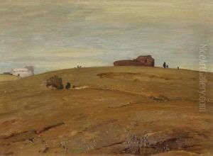 Romische
Campagna-landschaft. by Toni, Anton Von Stadler