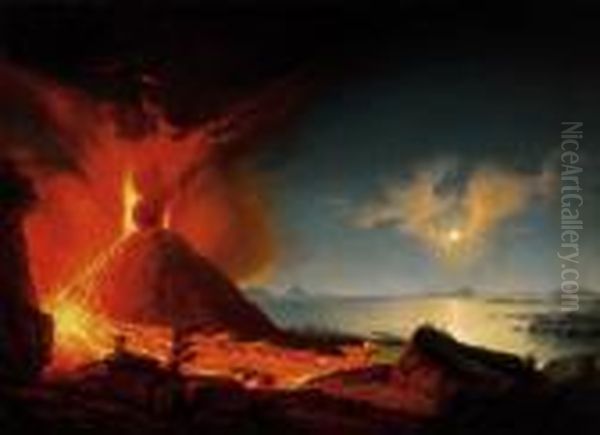 The Eruption Of The Vesuv - view 1