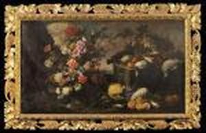Natura Morta Con Vaso Di Fiori by Frans Werner Von Tamm