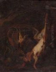 Jagdstillleben Mit Totem Hasen