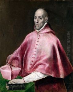 Portrait of Cardinal Tavera 1608-14 by El Greco (Domenikos Theotokopoulos)