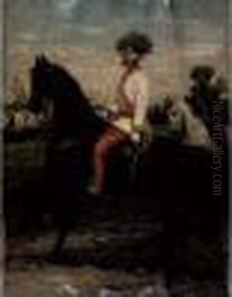 Portrait Equestre De L'empereur D'autriche Francois - Joseph - view 1