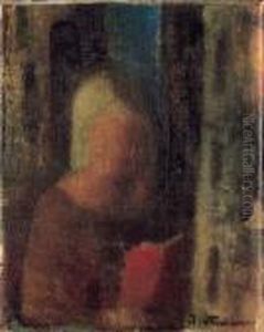 Lesende Frau by Johann Wilhelm Von Tscharner