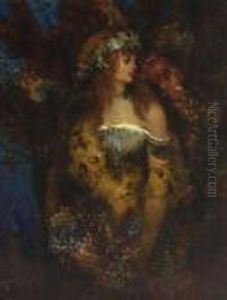 Bacchantin. by Fritz von Uhde