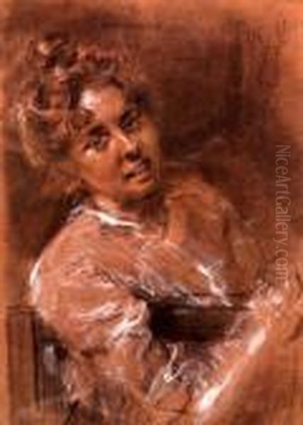 Seated Girl. - view 1