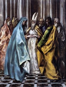 The Marriage of the Virgin 1613-14 by El Greco (Domenikos Theotokopoulos)