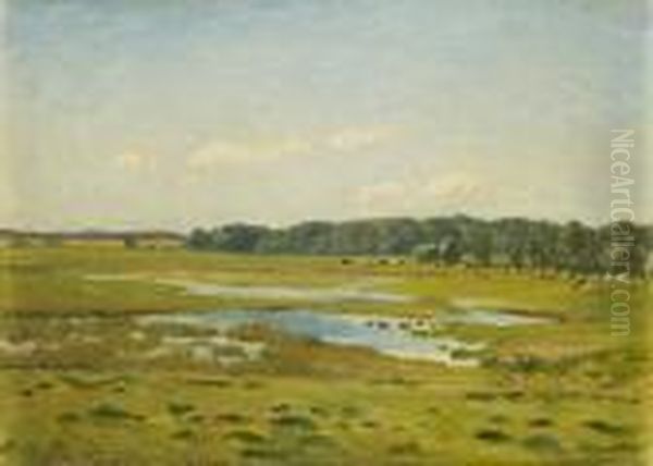 Weite Landschaft Mit Kuhen - view 1