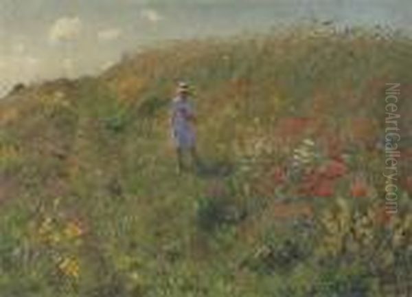 Madchen Auf Bluhender Sommerwiese - view 1