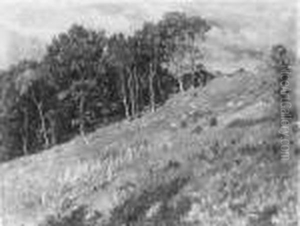 Wiese Am Waldrand. Signiert Und 
Datiert Unten Rechts: Hr V. Volkmann/vii 1914. Ol Auf Leinwand. H 36; B 
47,5 Cm. - view 1