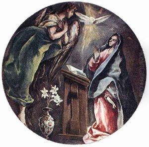 The Annunciation 1603-05 by El Greco (Domenikos Theotokopoulos)