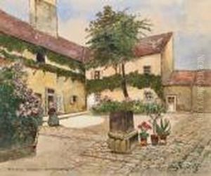 Alt Wien, Schubert, Dreimaderlhof by Heinrich Von Wertheim