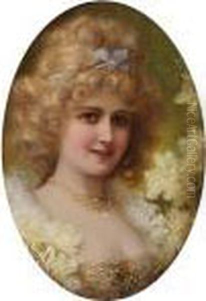 Lady In Jewels With Yellow Flowers - view 1