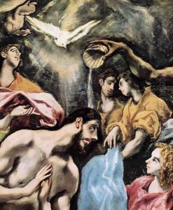 The Baptism of Christ (detail) 1608-28