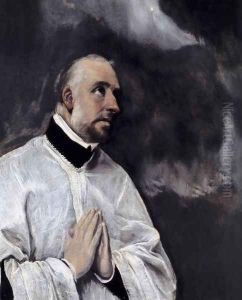 Christ on the Cross Adored by Two Donors (detail) c. 1580 by El Greco (Domenikos Theotokopoulos)