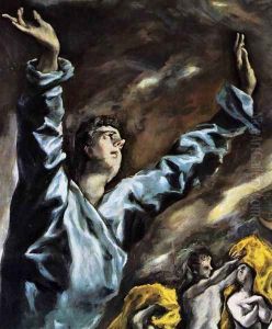 The Opening of the Fifth Seal (detail 1) 1608-14 by El Greco (Domenikos Theotokopoulos)