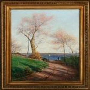 Landscape By The Coast by Johan Peter Von Wildenradt