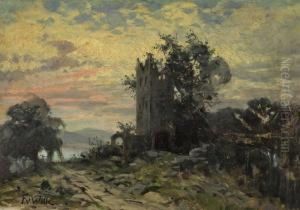 Abendlandschaft Mitburgruine
