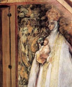St Ildefonso (detail) 1603-05 by El Greco (Domenikos Theotokopoulos)