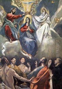 The Coronation of the Virgin (2) 1591 by El Greco (Domenikos Theotokopoulos)